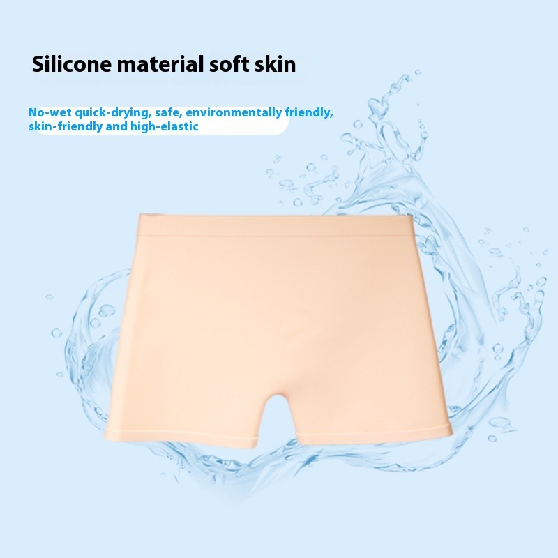 シリコーン水泳パンツ小型スクエアカット水泳下着高弾性速乾性プ - Swim Trunk Quick Dry のレビューと価格