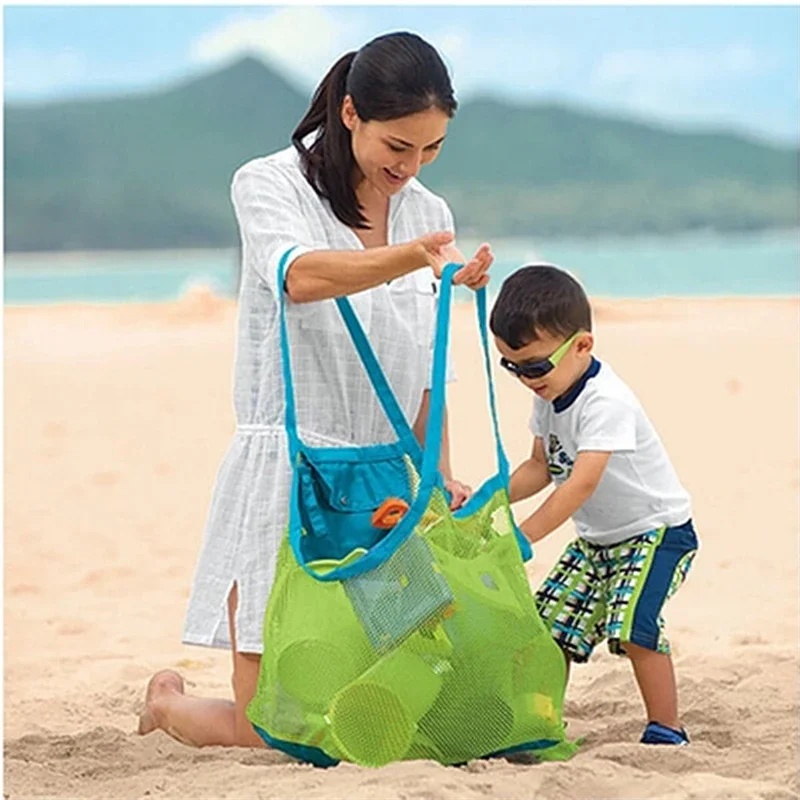 子供用砂遊び用ポータブルメッシュバッグ、キッズバスおもちゃ収 - Beach Towel Large のレビューと価格