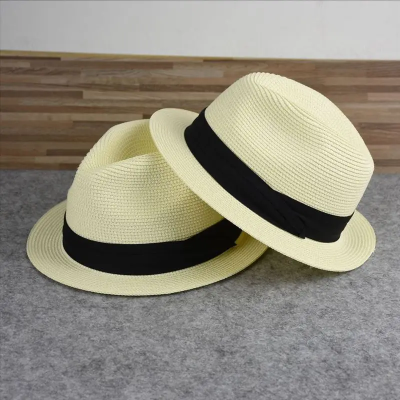 新しいビッグサイズ狭いつば 4 センチメートル太陽の帽子夏カ - Bucket Hat Straw のレビューと価格