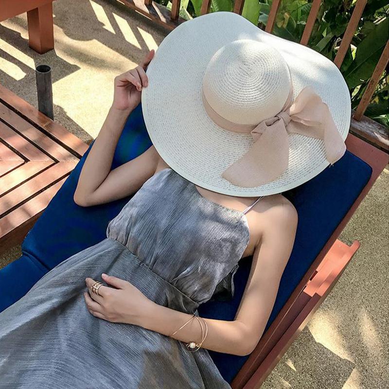 新発売 レディース帽子 折りたたみ式 夏用麦わら帽子 ビーチ - Bucket Hat Straw のレビューと価格