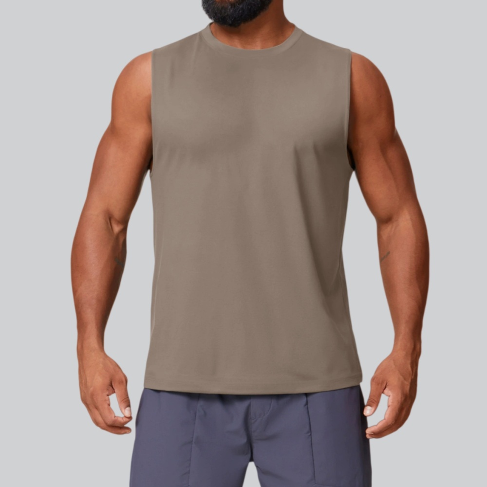 メンズフィットネスタンクトップ夏無地スポーツベストジムトップ - Tank Top Muscle のレビューと価格