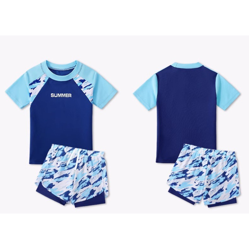 2026年ニューボーイズツーピース水着サマー子供用水着ダブル - Swim Trunk Quick Dry のレビューと価格
