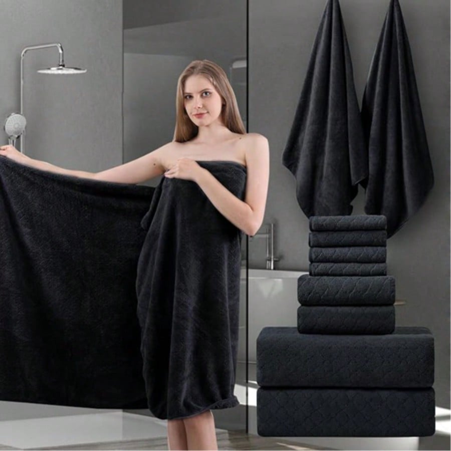 特大バスタオルセット 高級モダンバスシーツセット 無地ダーク - Beach Towel Large のレビューと価格