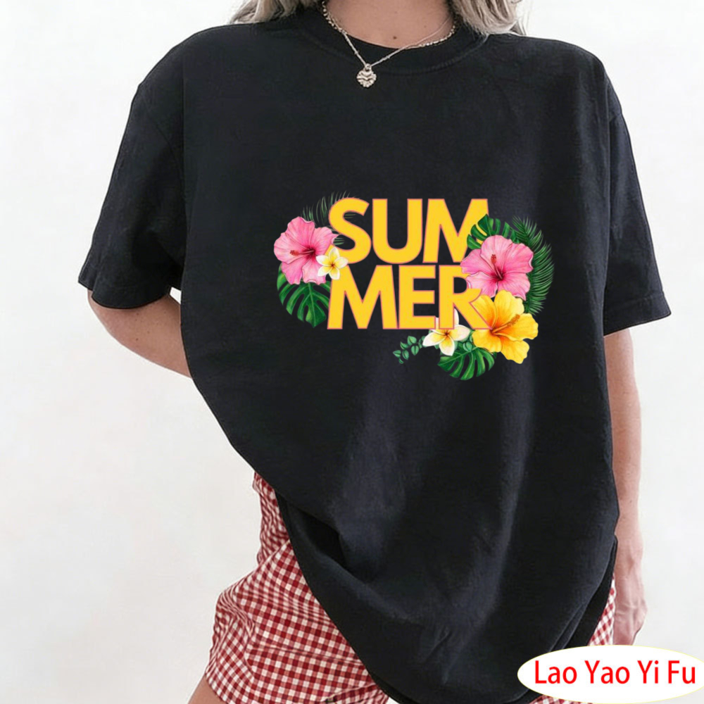 夏のトロピカルフローラルTシャツカラフルな花柄Tシャツ女性レ - Resort Shirt Floral のレビューと価格