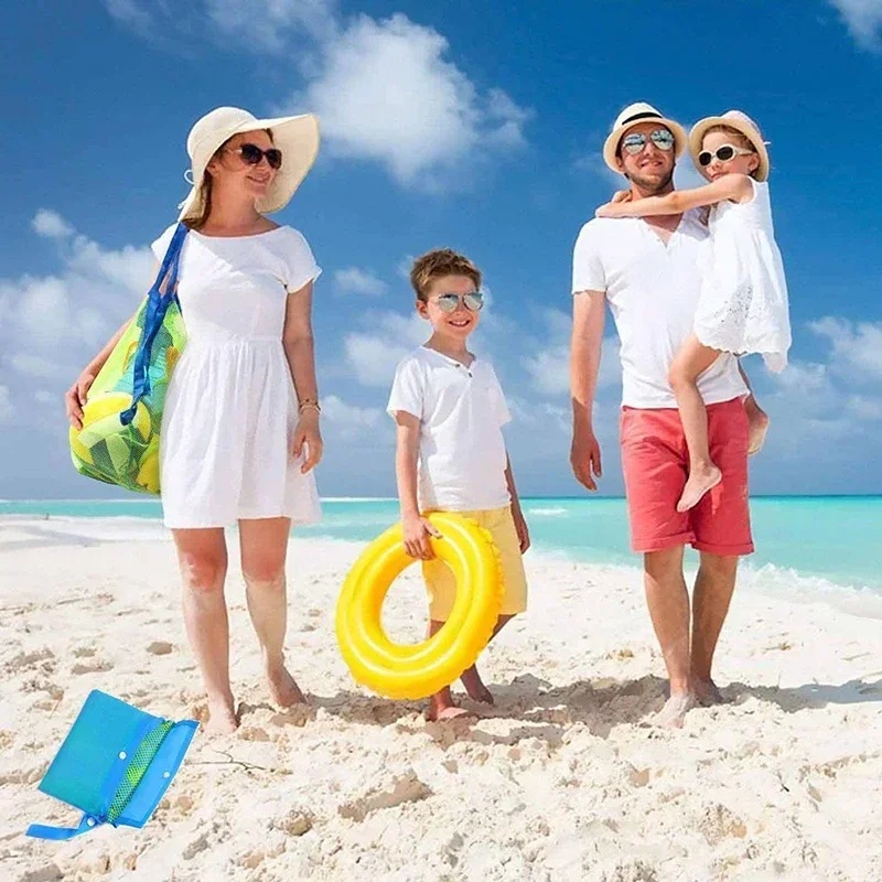 子供用砂遊び用ポータブルメッシュバッグ、キッズバスおもちゃ収 - Beach Towel Large のレビューと価格