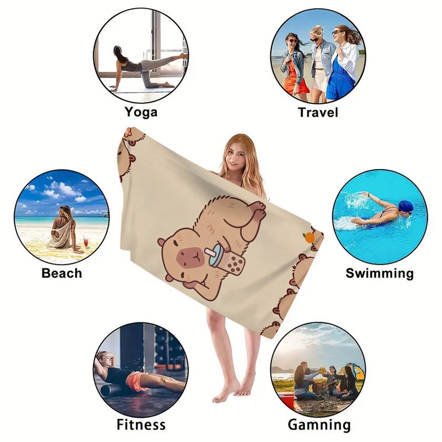 特大ビーチタオル - 超ソフトマイクロファイバー、吸水性が高 - Beach Towel Large のレビューと価格