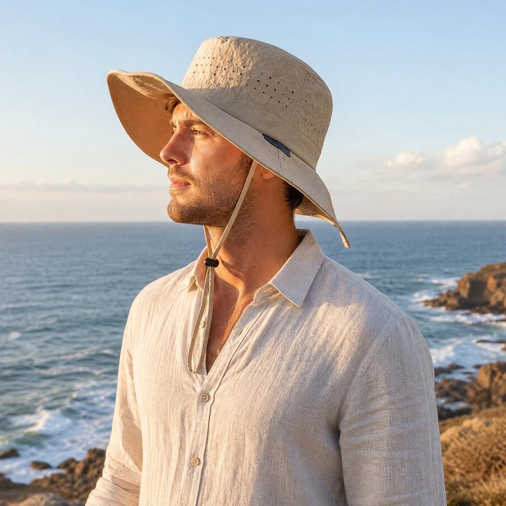 UPF50+ 通気性のあるナイロンメッシュのつば広サンハット - Packable Hat Nylon のレビューと価格