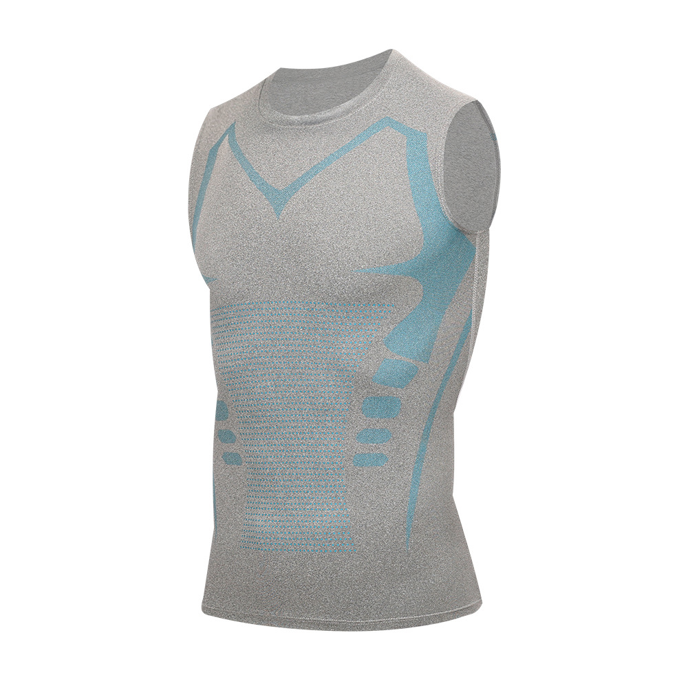 圧縮タンクトップメンズジムシャツノースリーブ速乾性プリントス - Tank Top Muscle のレビューと価格