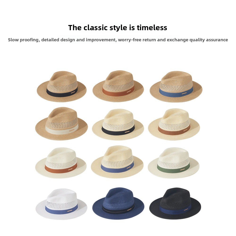 ビッグサイズ 60 センチメートルパナマジャズ麦わら帽子男性 - Bucket Hat Straw のレビューと価格