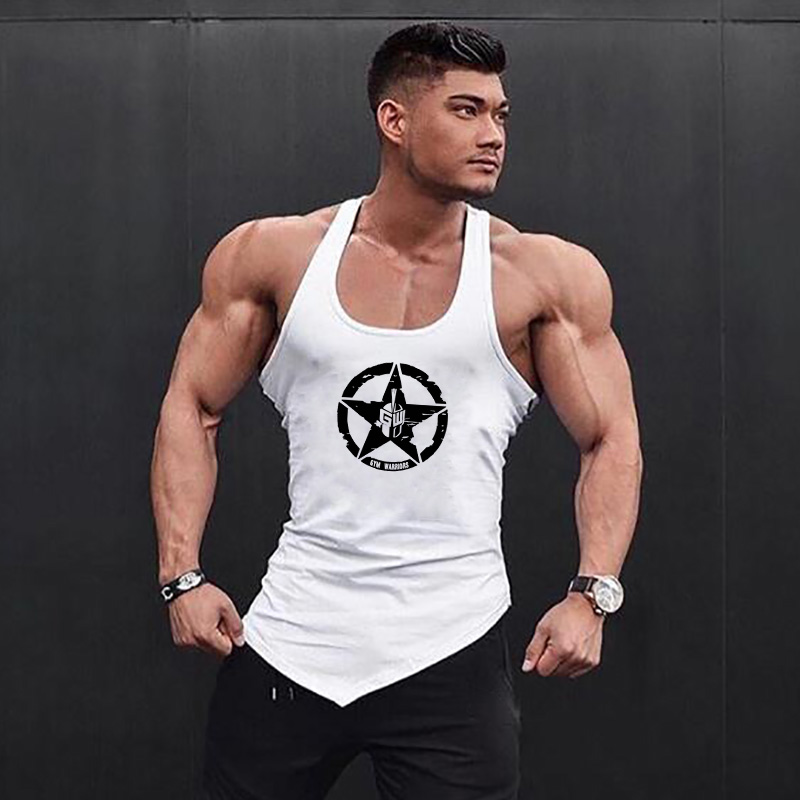 ジムボディービル筋肉シャツ夏ノースリーブ綿通気性タンクトップ - Tank Top Muscle のレビューと価格