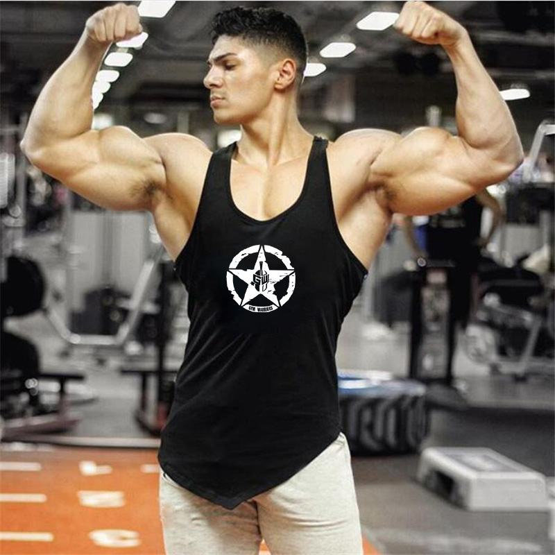 ジムボディービル筋肉シャツ夏ノースリーブ綿通気性タンクトップ - Tank Top Muscle のレビューと価格